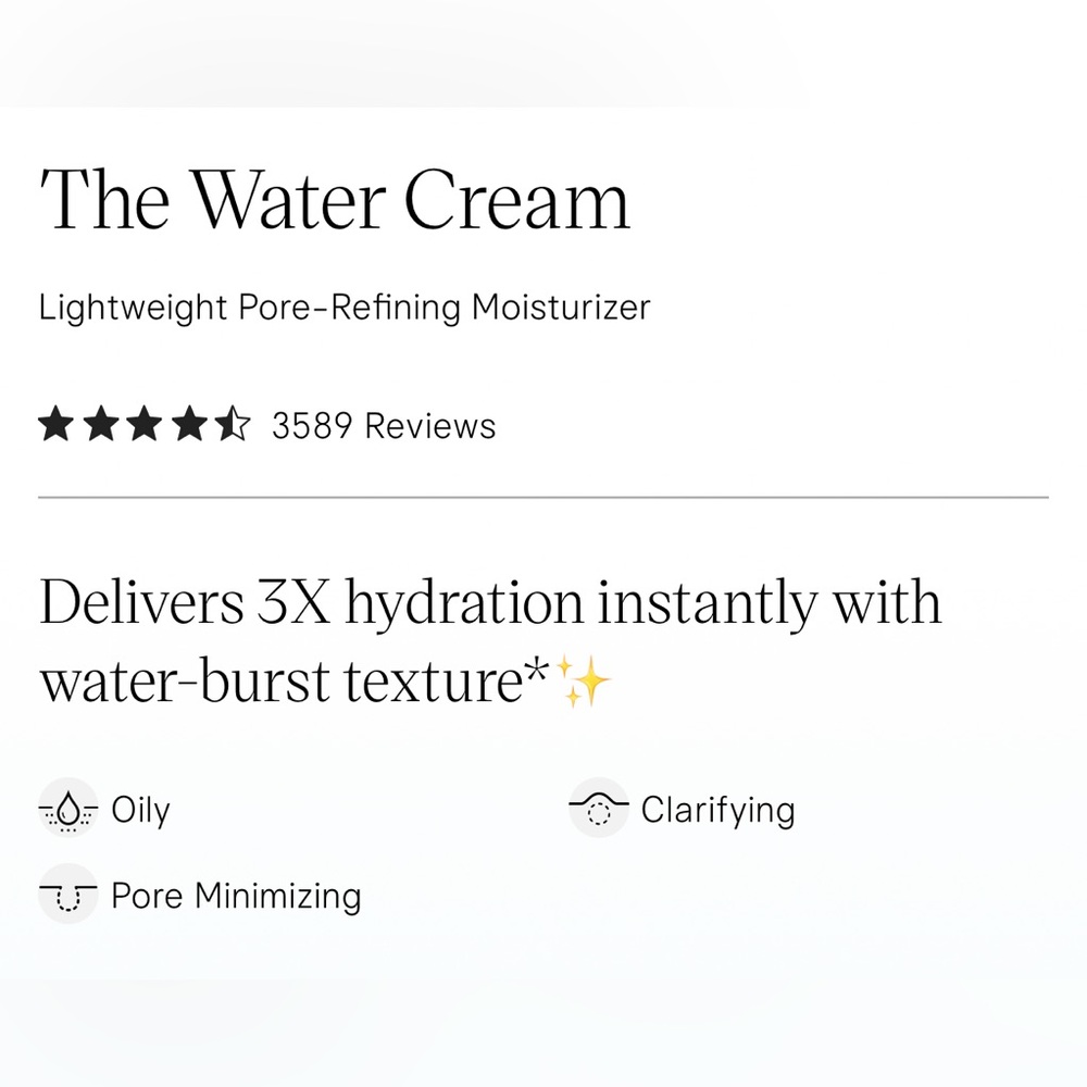 NEW TATCHA Water Cream Bundle x2 - Picture 4 of 5